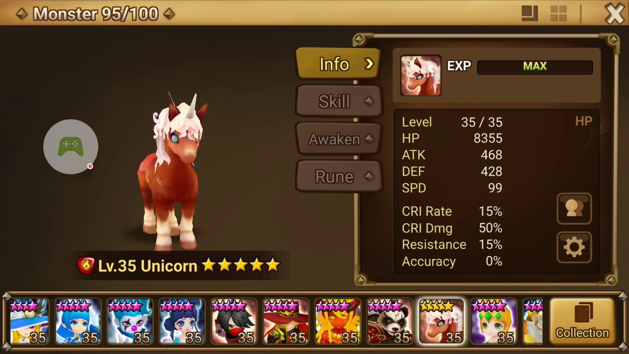 Summoners war - Awakening 5☆ fire Unicorn (Helena)