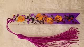 DIY Resin Halloween Bookmark #resincrafts #youtubevideo #trendingvideo #video (English Subtitles)
