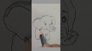 cute elephant drawing #shorts#youtubeshorts