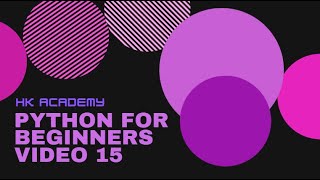 Python for beginners   video 15 numpy