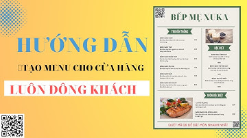 HƯỚNG DẪN THIẾT KẾ MENU ĐẸP - KHÔNG CẦN BIẾT ĐỒ HỌA