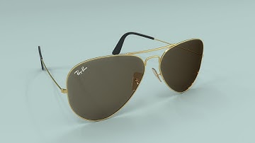 Ray Ban Aviator Classic - Sunglasses 3D model