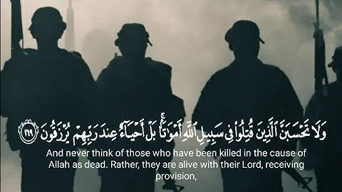 { ولا تحسبن الذين قتلوا } بصوت القارئ / طارق محمد .