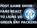 Post Game: DETROIT LIONS vs. GREEN BAY PACKERS, LIVE! on the Detroit Lions Podcast