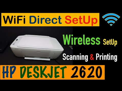 HP Deskjet 2620 WiFi Direct SetUp, Wireless Scanning & Printing Review !!