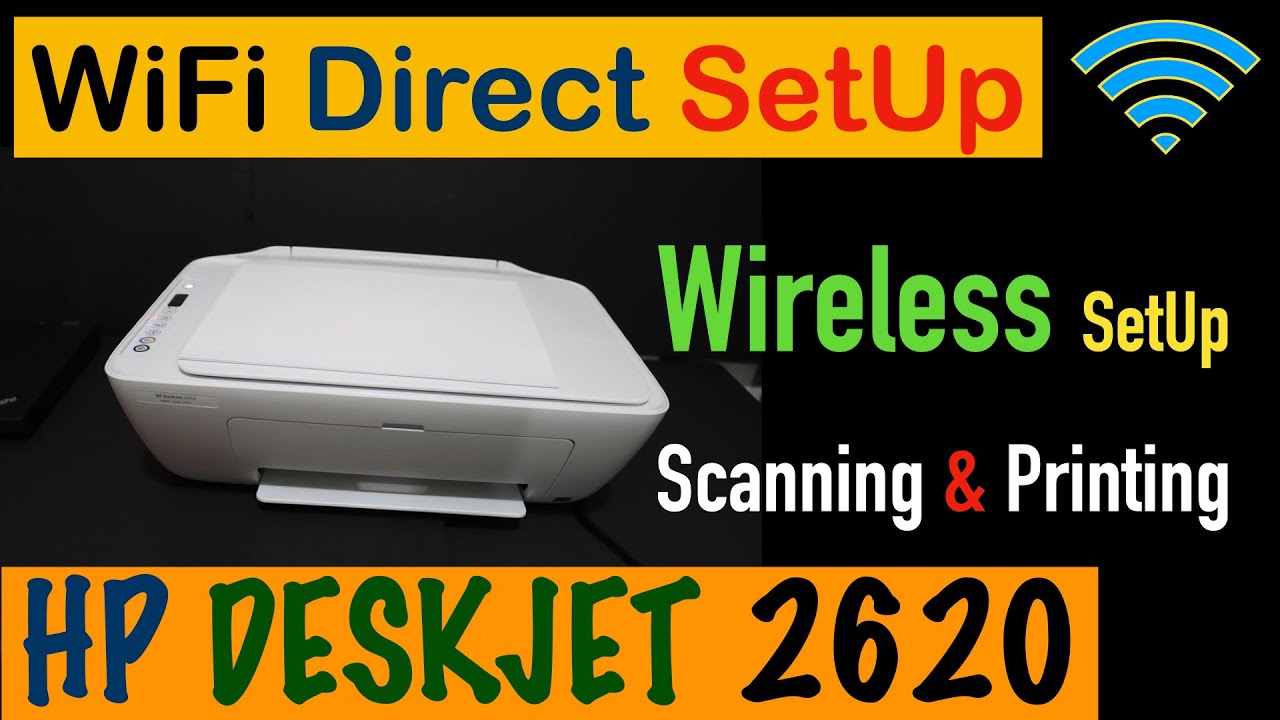 HP Deskjet 2620 WiFi Direct SetUp, Wireless Scanning & Printing Review !! 