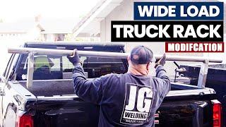 Wide load truck rack modification | JIMBO'S GARAGE