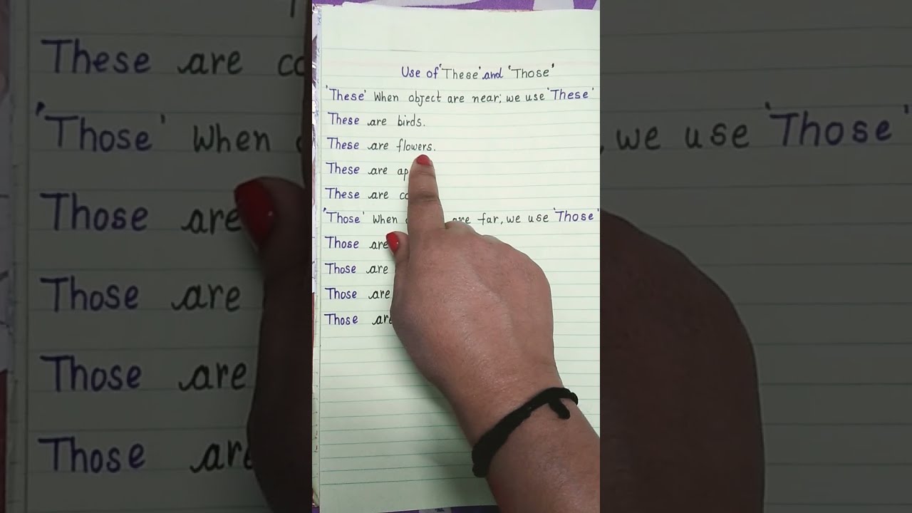  Use Of These And Those Shorts Viralvideo Ytshorts