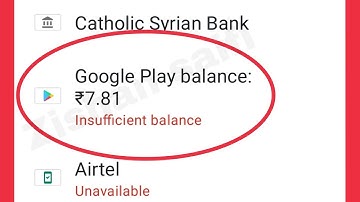Google Play Store Fix Insufficient balance problem solve