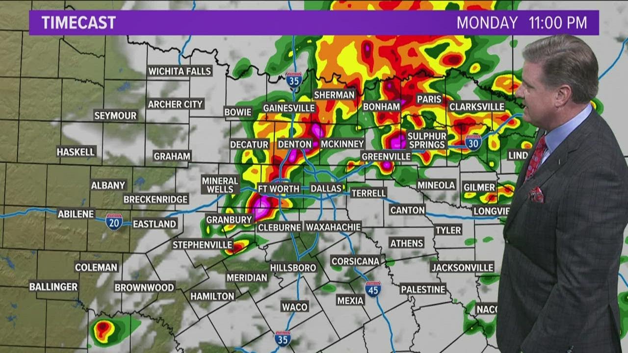 DFW Weather: severe weather threat timing for North Texas - YouTube