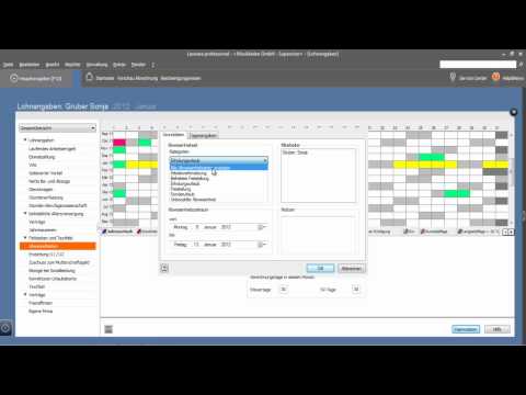 Fehlzeiten erfassen in Lexware Lohn & Gehalt 2012