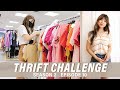 THRIFT WITH ME!! Thrifting for trendy colorful summer clothes - byChloeWen Thrift Challenge S2 E10