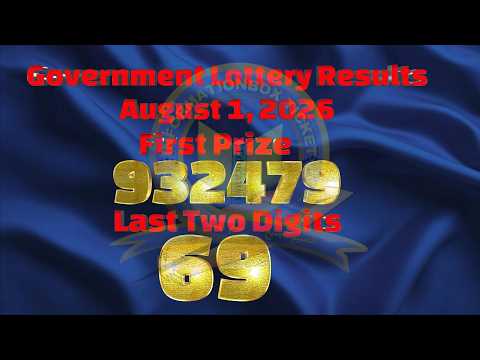 1-8-2026 THAI LOTTERY  RESULT TODAY  By, InformationBoxTicket