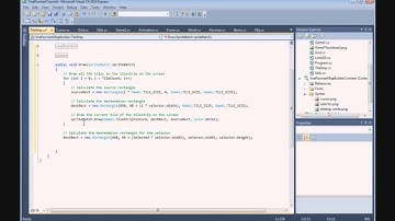 How to build a Pacman game in XNA - 16. MapBuilder - TileStrip Class