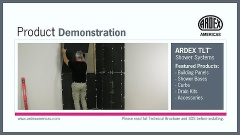 ARDEX TLT™ Shower Systems - Demonstration