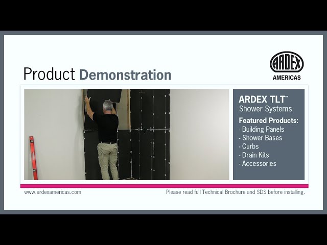ARDEX TLT™ Shower Systems - Demonstration