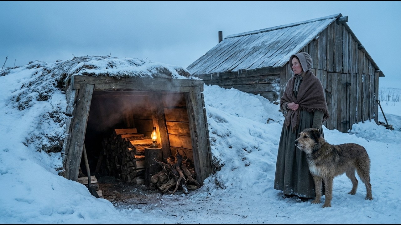 Her Cabin Had No Door — Until They Found Her Tunnel Entrance Blocking Every Cold Air Draft