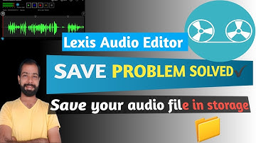 How to save your audio file in gallery from Lexis Audio Editor ||Hello Youtubers||
