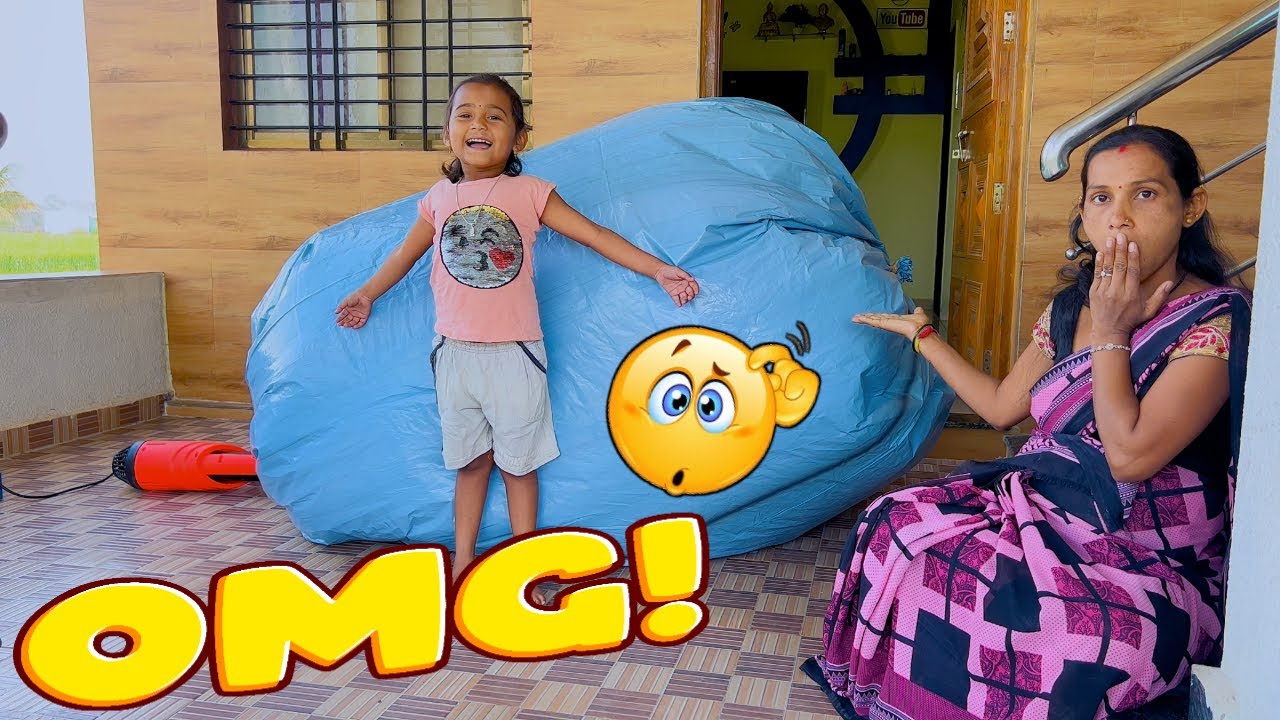 पोरं  लय खुश झाले | बघा काय बनवलं खेळायला 😱#कॉमेडी