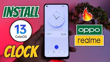 Install ColorOS 13 ⚡ Clock App In Any Oppo & Realme Phone | ColorOS 13 Theme | Techo Tab