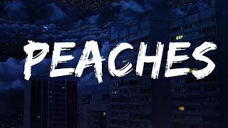 Miniatura de vídeo de "Justin Bieber - Peaches (Lyrics) ft. Daniel Caesar, Giveon  | Lyrics Rhythm"