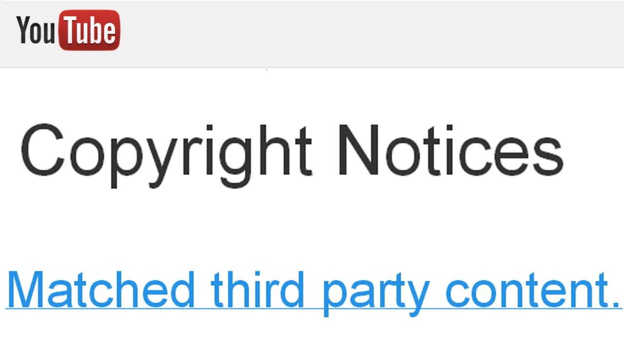 Copyright Notice For Youtube _ How to Fix a YouTube Copyright Claim ...