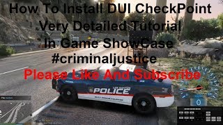 How To Install DUI Checkpoint.