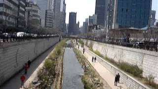 Cheonggyecheon stream, Seoul, Korea - 청계천
