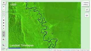 GEE Tutorial #27 - How to create an interactive Earth Engine App for creating Landsat timelapse? screenshot 2