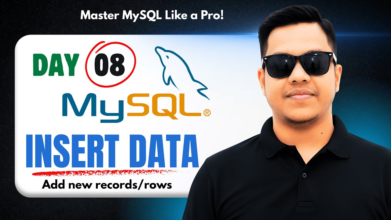 L8: INSERT Command in SQL | Single & Multiple Row Insertion | Add data ...