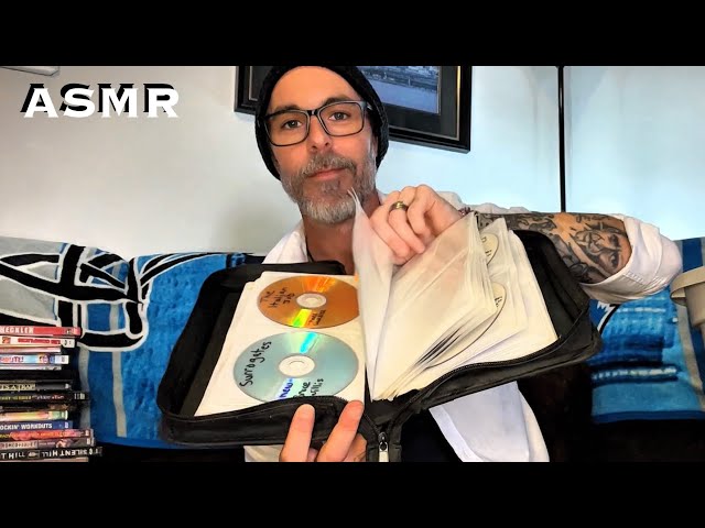 ASMR | Storage Clean Out + Lunch (DVD’s, Eating, Whispering) 