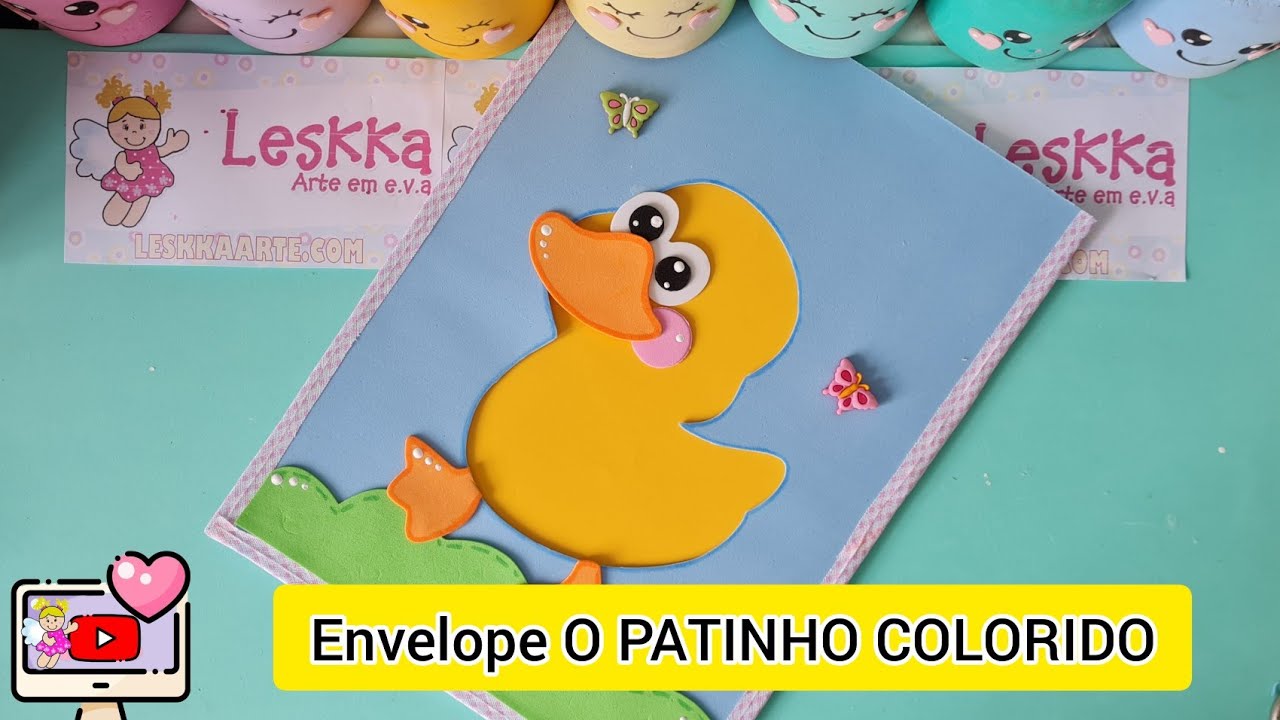 DIY - RECURSO PEDAGÓGICO - ENVELOPE O PATINHO COLORIDO
