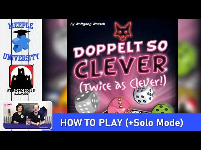 Ganz Schön Clever Board Game – How to Play & Setup (full concise rule,  including solo rules!)😆 