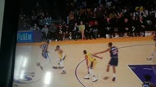 Jordan Poole trips and Russell Westbrook gets a foul call Wtf ref?