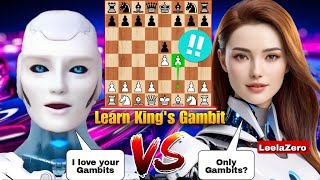 LeelaZero Played King's Gambit Against The New Stockfish 16.1 In An Epic Chess Game | Chess Opening
