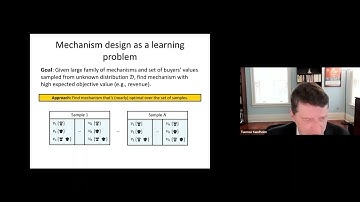 Module A: Sample Complexity of Mechanism Design | Tuomas Sandholm