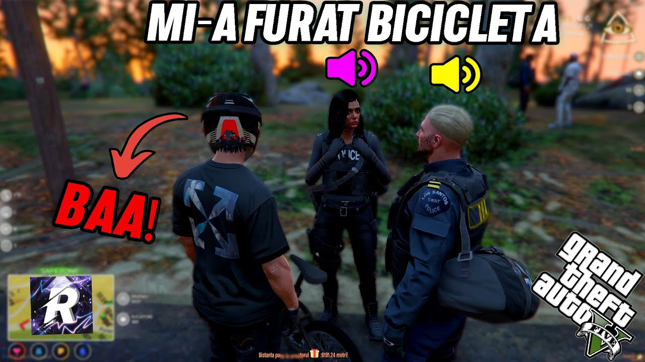 FiveM - MI-A FURAT BICICLETA DE FATA CU  *POLITIA* ! 👮 | HAOS ROMANIA  !🤣