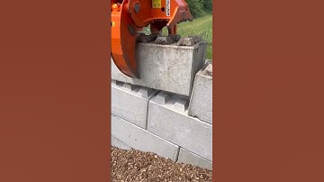 This is the process of installing a concrete fence#shorts