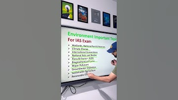 Environment Important Topics for IAS Exam