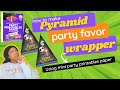 Nightmare Before Christmas Halloween Pyramid Party Favor Wrapper Template and Tutorial