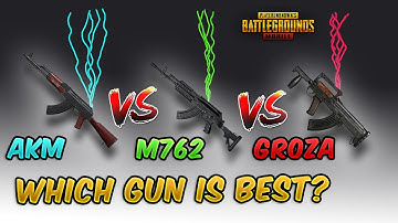 AKM vs Beryl M762  vs Groza Which is the best Assault rifle? (Recoil, Stats, Hip-Fire Comparison)