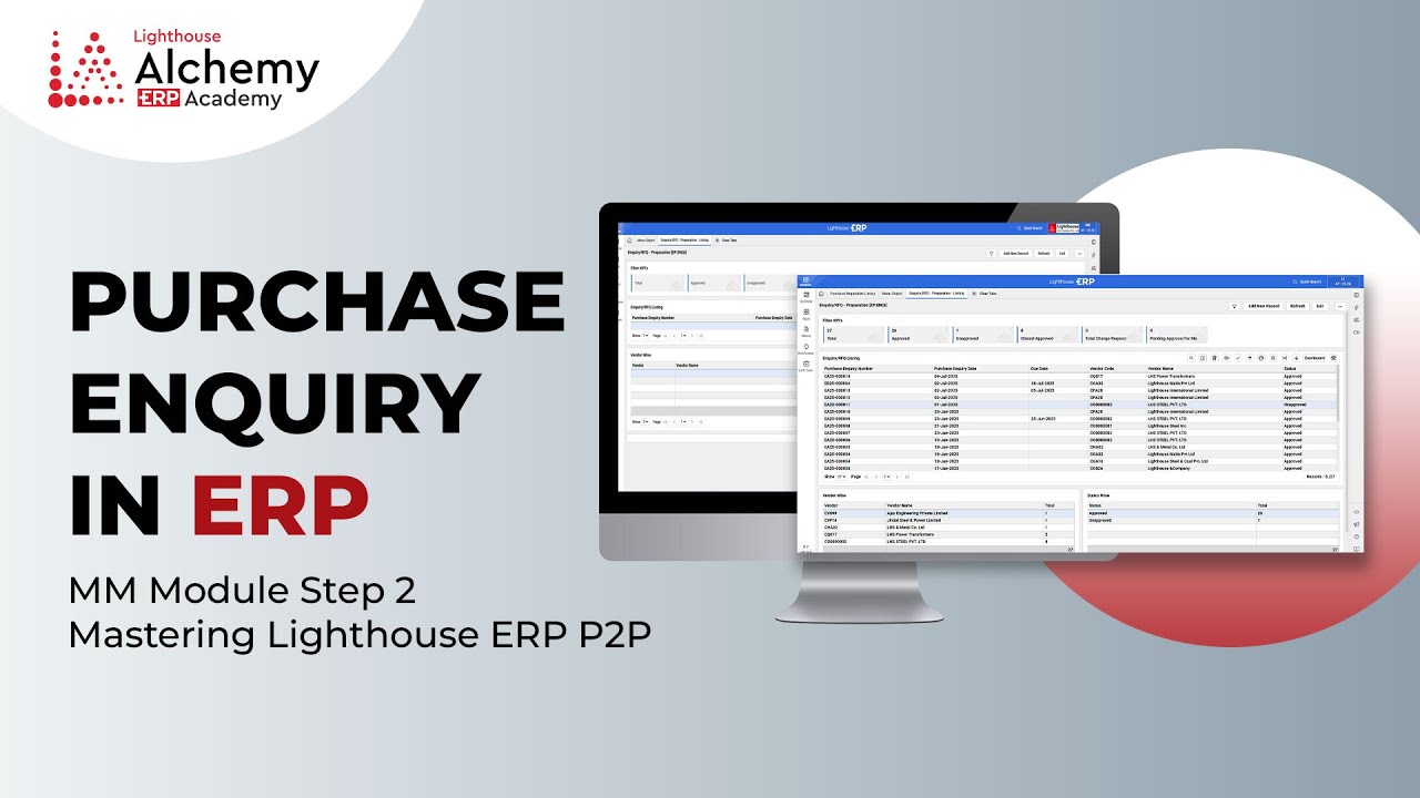 Purchase Enquiry in ERP | RFQ Process Explained | MM Module Step 2 ...