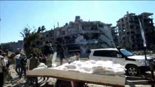 Syria: Aid Distribution in Homs
