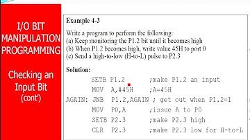 I/O Port Programming-Example 1