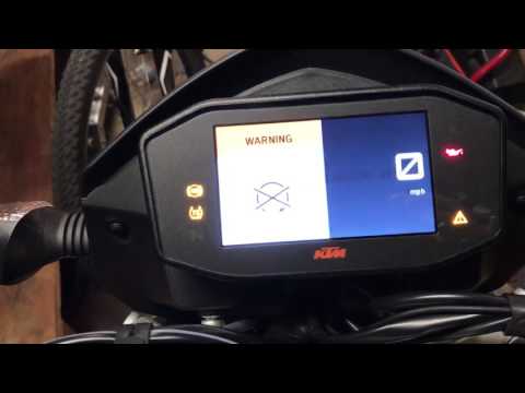 2016 ktm duke 690 reset service light