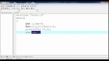 Code โปรแกรม C การหาผลมรวมตั้งแต่ค่า 1-100 โดยใช้คำสั่ง for (EP.13)