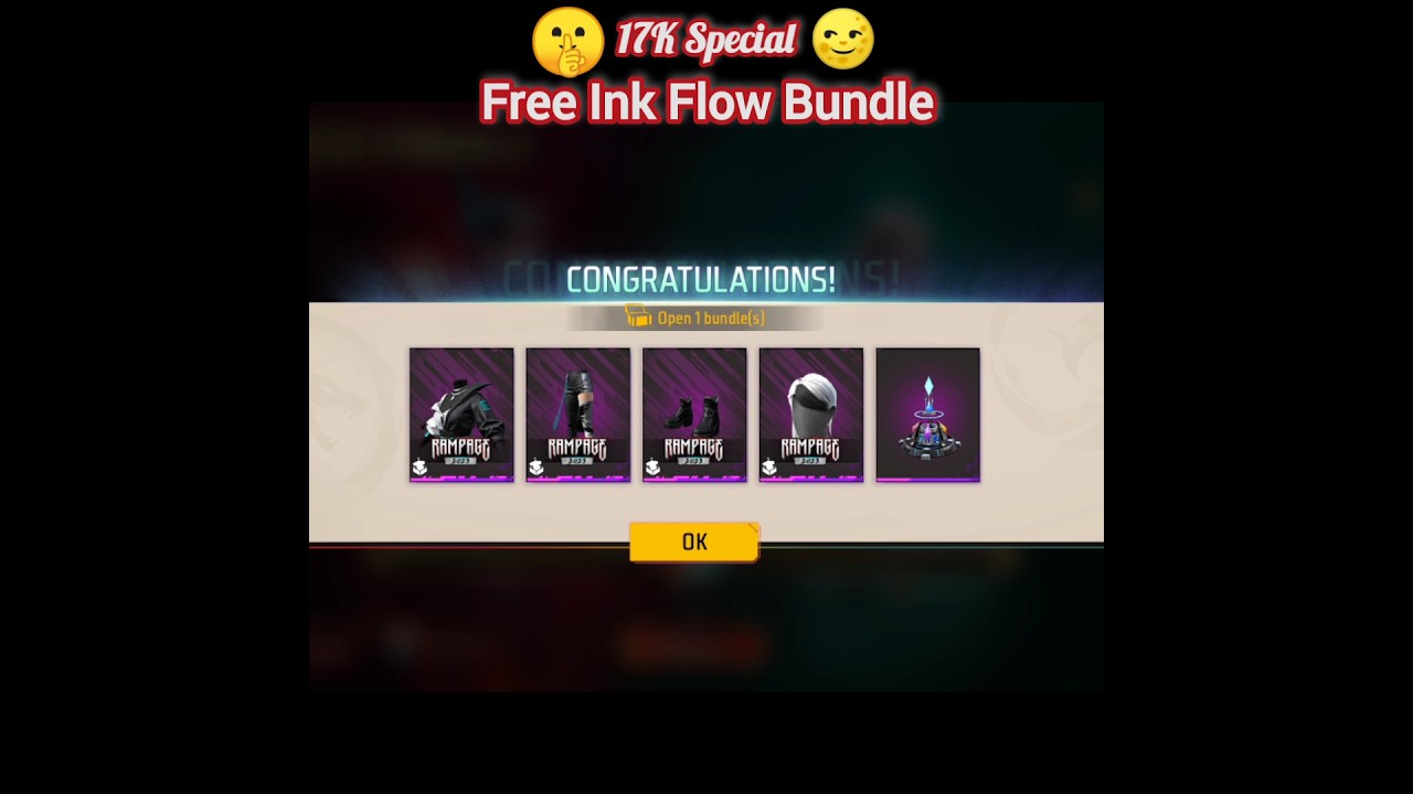 HOW TO CLAIM 🤯 FREE INK FLOW BUNDLE FROM RAMPAGE 3.0 EVENT