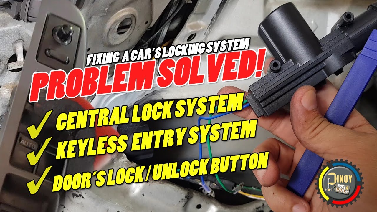 Paano mag-install ng central lock at Keyless entry system? How to diagnose a broken central lock?