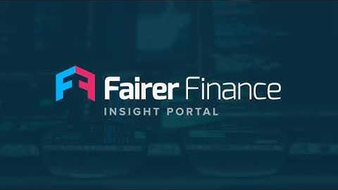 Fairer Finance Insight Portal Tour Video