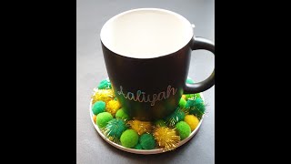 DIY Pompom Coasters